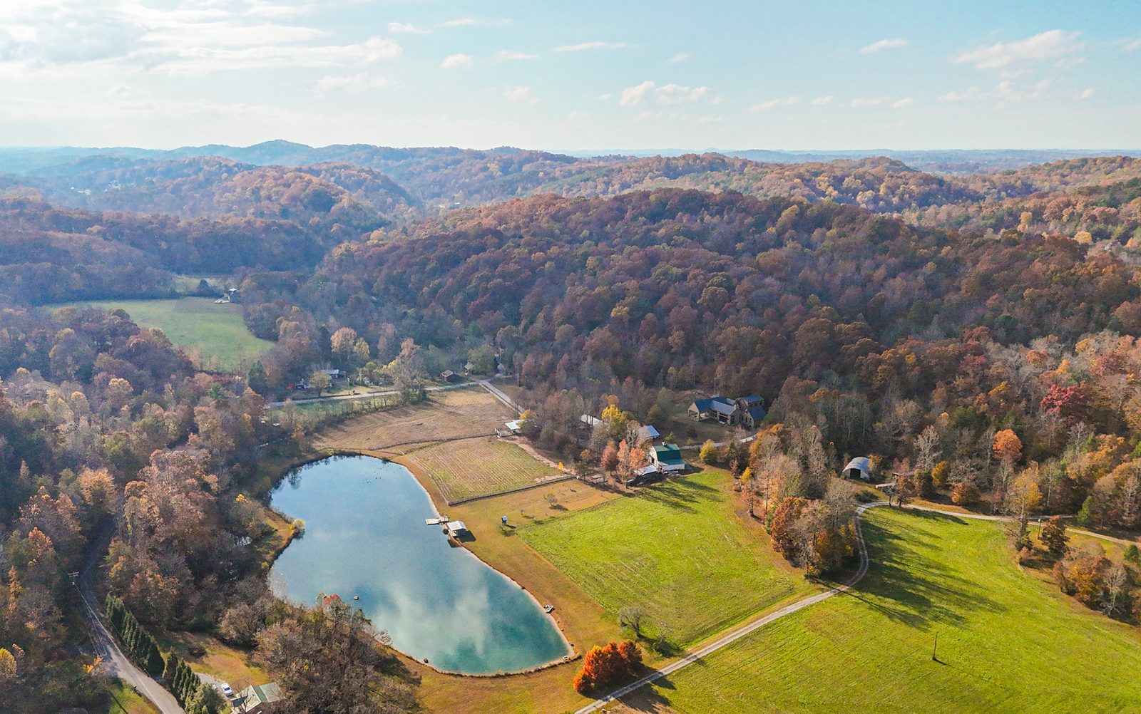 Fall aerial view