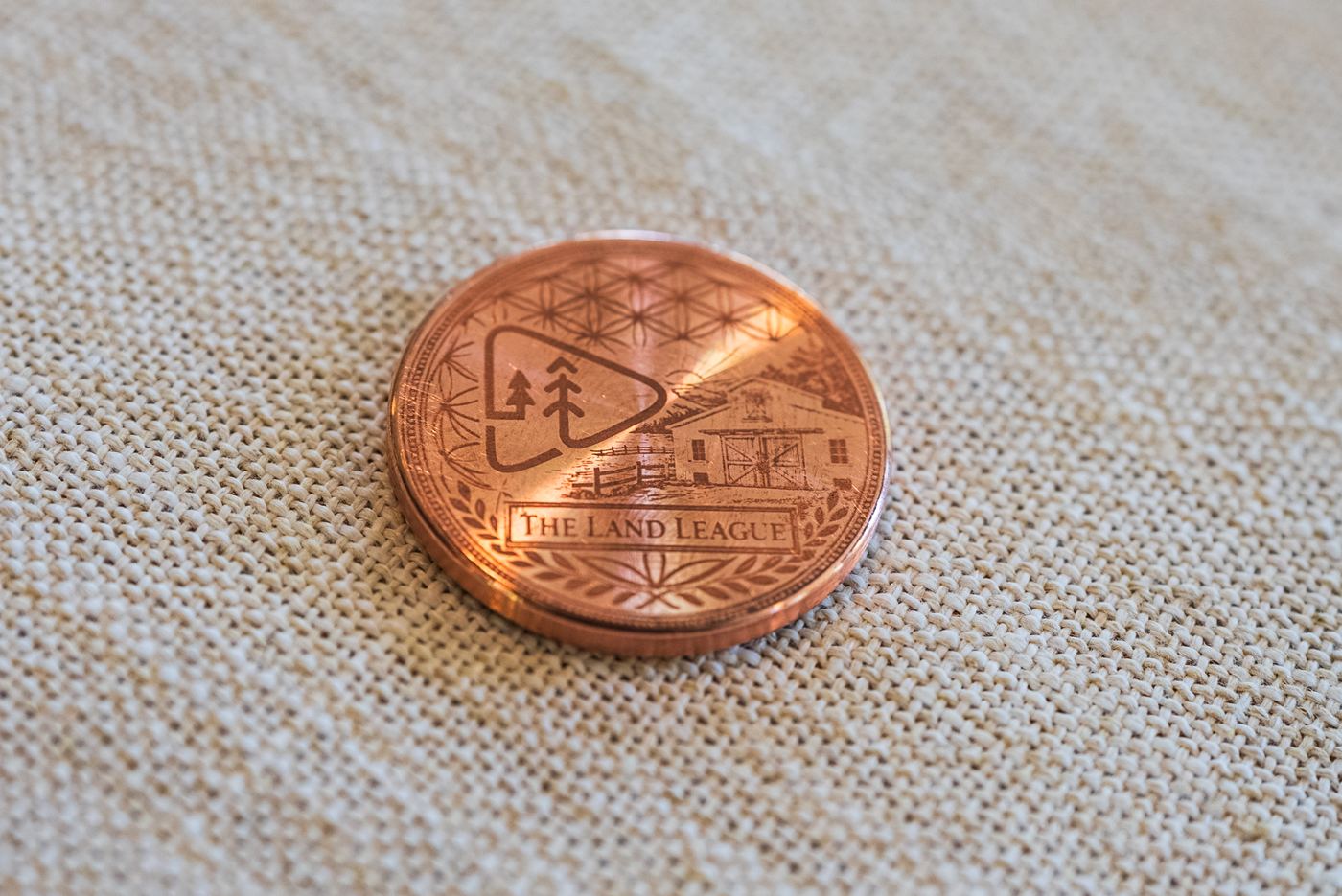 Land League challenge coin