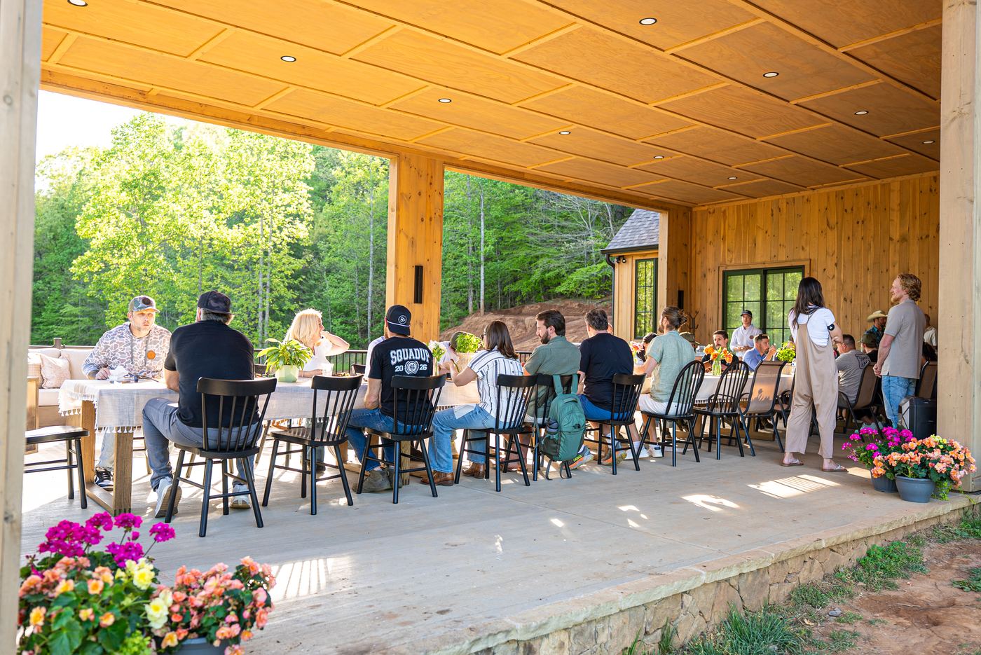 Outdoor session on the porch